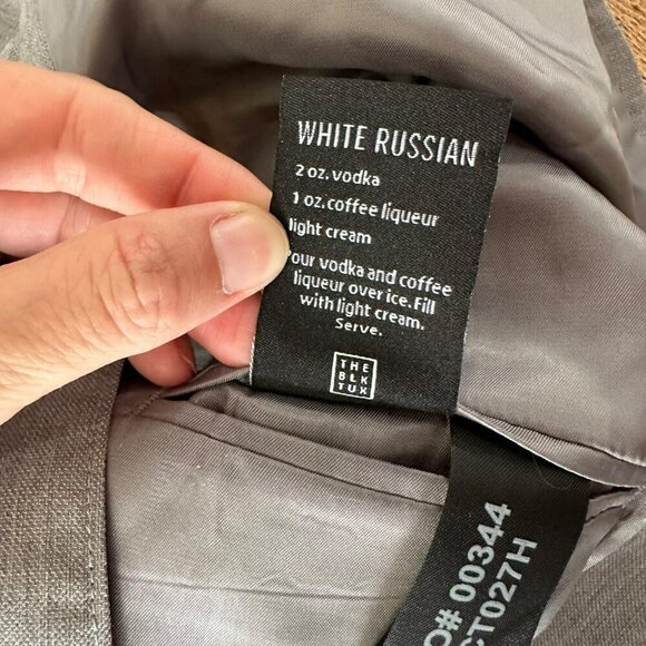 The Blk Tux Mens Size Medium Gray Blazer 2 Button Suit Jacket - Picture 11 of 11